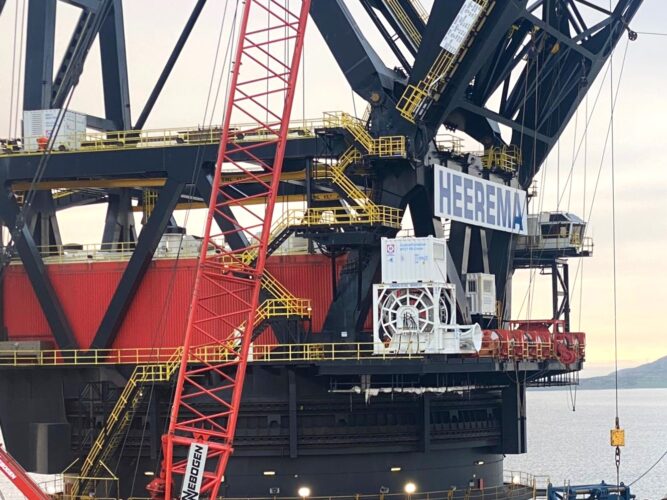 Umbilical Winch on board SSCV Thialf