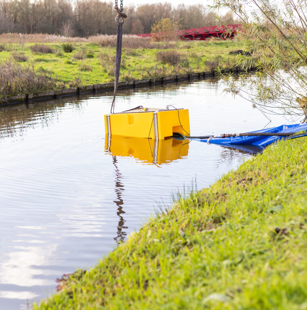 Mobiele overstromingssystemen waterpomp